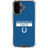 NFL Indianapolis Colts Blue Performance Series iPhone 16 Plus Clear Case