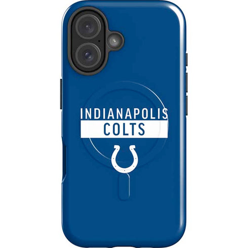 NFL Indianapolis Colts Blue Performance Series iPhone 16 Plus Magsafe Impact Case
