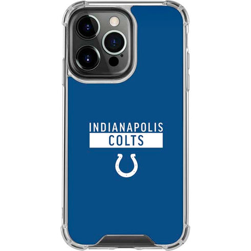 NFL Indianapolis Colts Blue Performance Series iPhone 16 Pro Clear Case