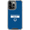 NFL Indianapolis Colts Blue Performance Series iPhone 16 Pro Clear Case