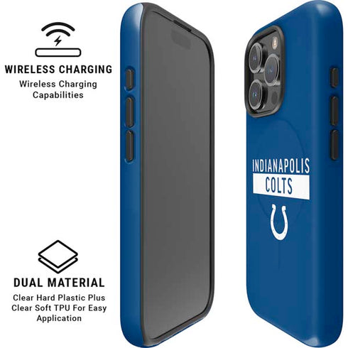 NFL Indianapolis Colts Blue Performance Series iPhone 16 Pro Magsafe Impact Case