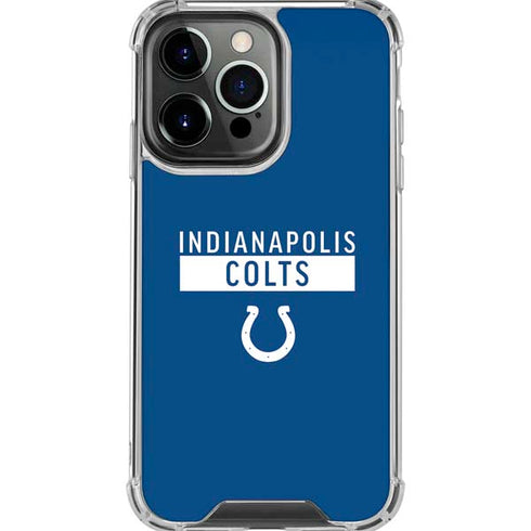NFL Indianapolis Colts Blue Performance Series iPhone 16 Pro Max Clear Case