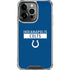 NFL Indianapolis Colts Blue Performance Series iPhone 16 Pro Max Clear Case