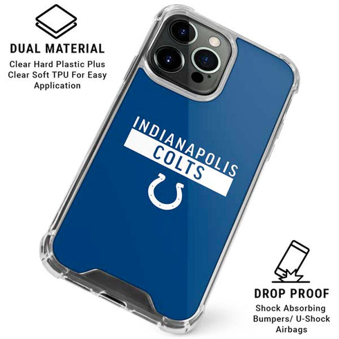 NFL Indianapolis Colts Blue Performance Series iPhone 16 Pro Max Clear Case