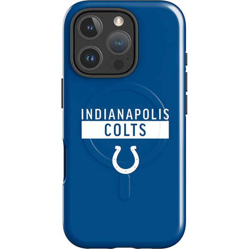 NFL Indianapolis Colts Blue Performance Series iPhone 16 Pro Max Magsafe Impact Case