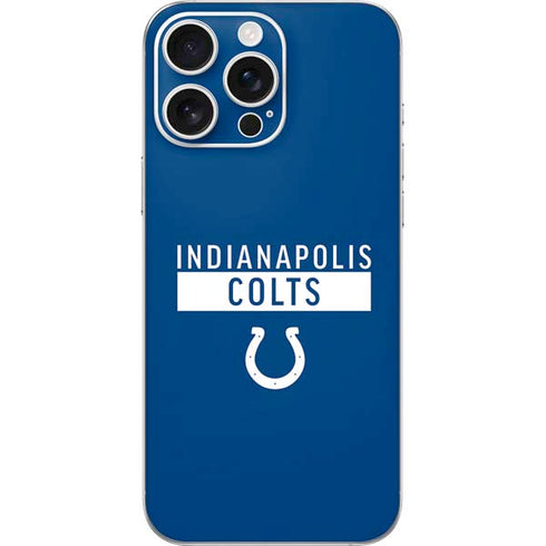 NFL Indianapolis Colts Blue Performance Series iPhone 16 Pro Max Skin