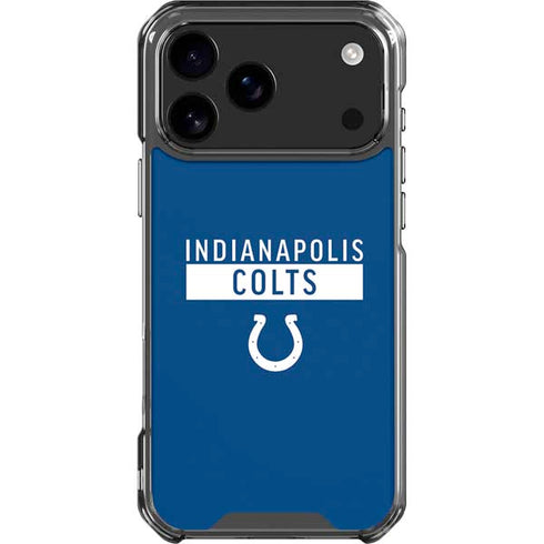 NFL Indianapolis Colts Blue Performance Series iPhone 18 Pro Max Clear Case