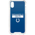 NFL Indianapolis Colts Blue Performance Series iPhone XS Clear Case