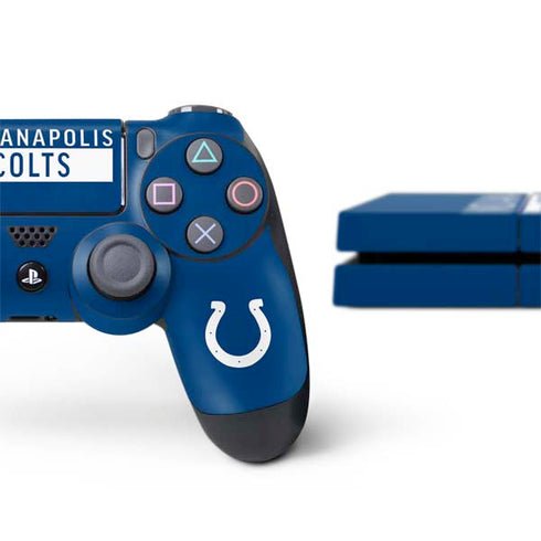 NFL Indianapolis Colts Blue Performance Series PS4 Console and Controller Bundle Skin