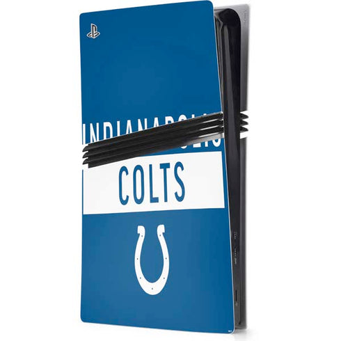 NFL Indianapolis Colts Blue Performance Series PS5 Pro Console Skin
