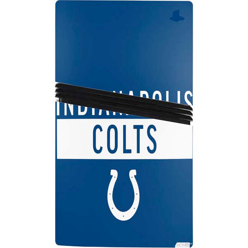 NFL Indianapolis Colts Blue Performance Series PS5 Pro Console Skin