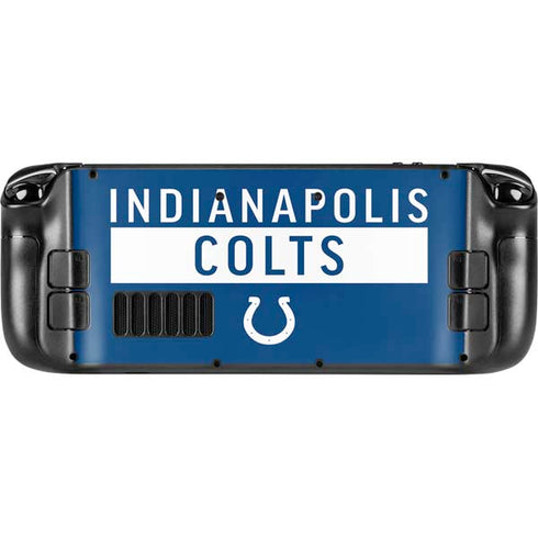 NFL Indianapolis Colts Blue Performance Series Steam Deck Handheld Gaming Computer Skin