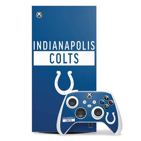 NFL Indianapolis Colts Blue Performance Series Xbox Series X Skins