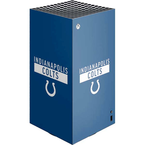 NFL Indianapolis Colts Blue Performance Series XBox Series X Digital Edition Console Skin