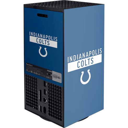 NFL Indianapolis Colts Blue Performance Series XBox Series X Digital Edition Console Skin