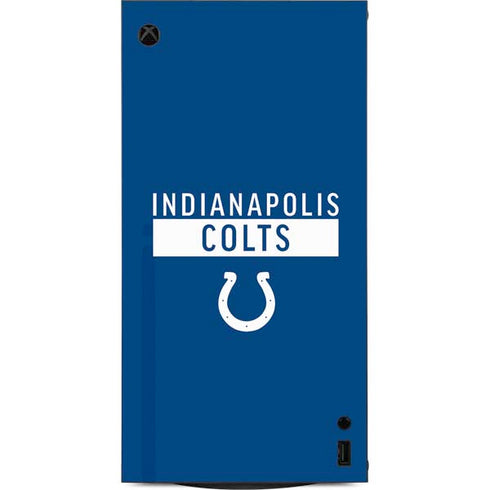 NFL Indianapolis Colts Blue Performance Series XBox Series X Digital Edition Console Skin