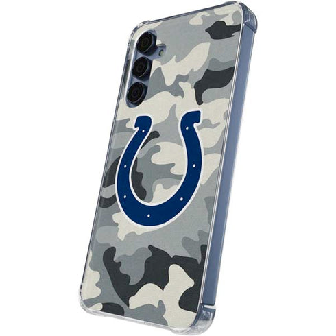NFL Indianapolis Colts Camo Galaxy A55 5G Clear Case