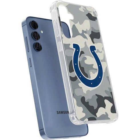 NFL Indianapolis Colts Camo Galaxy A55 5G Clear Case