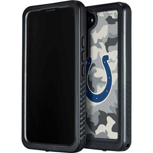 NFL Indianapolis Colts Camo Galaxy S24 Plus Waterproof Case