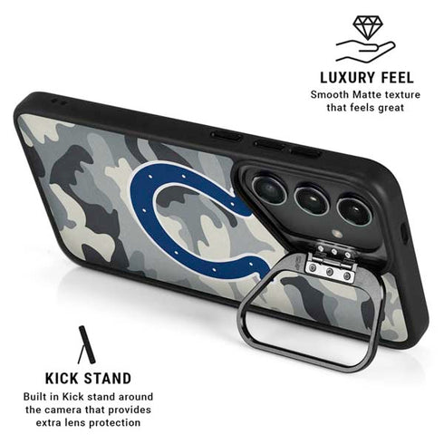 NFL Indianapolis Colts Camo Galaxy S25 Ultra Kickstand Case