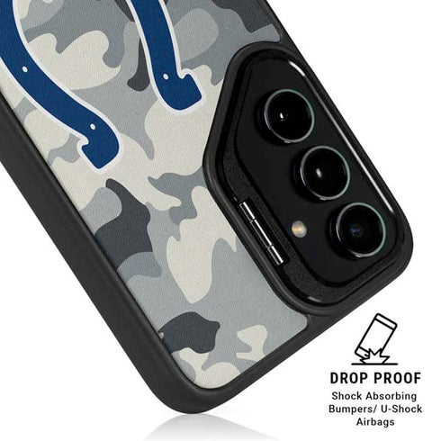 NFL Indianapolis Colts Camo Galaxy S25 Ultra Kickstand Case