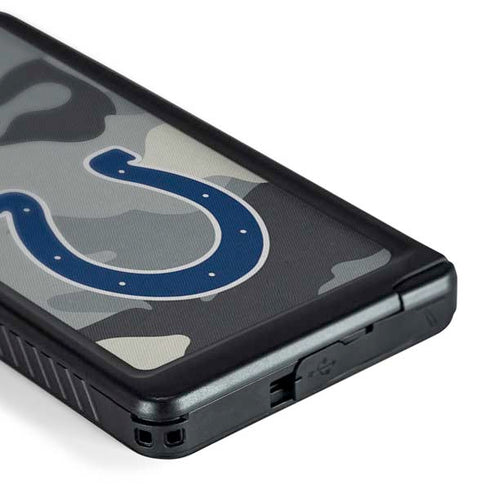 NFL Indianapolis Colts Camo Galaxy S24 Ultra Waterproof Case