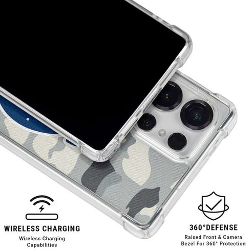 NFL Indianapolis Colts Camo Galaxy S25 Ultra Clear Case