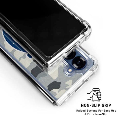NFL Indianapolis Colts Camo Galaxy Z Fold6 Clear Case