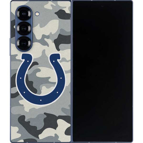 NFL Indianapolis Colts Camo Galaxy Z Fold6 Skin