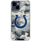NFL Indianapolis Colts Camo iPhone 15 Clear Case