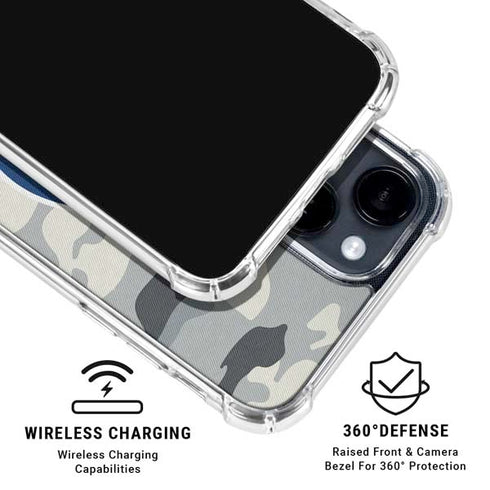 NFL Indianapolis Colts Camo iPhone 15 Clear Case