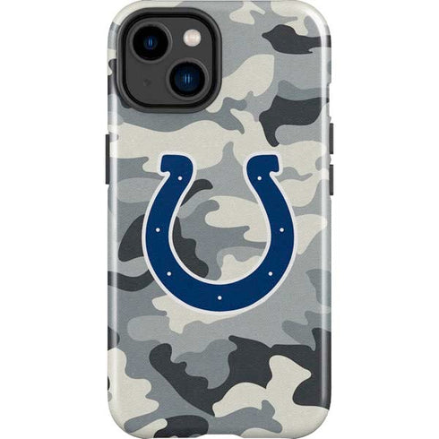 NFL Indianapolis Colts Camo iPhone 15 Impact Case