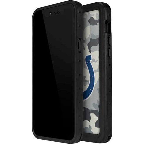 NFL Indianapolis Colts Camo iPhone 15 Pro Waterproof Case