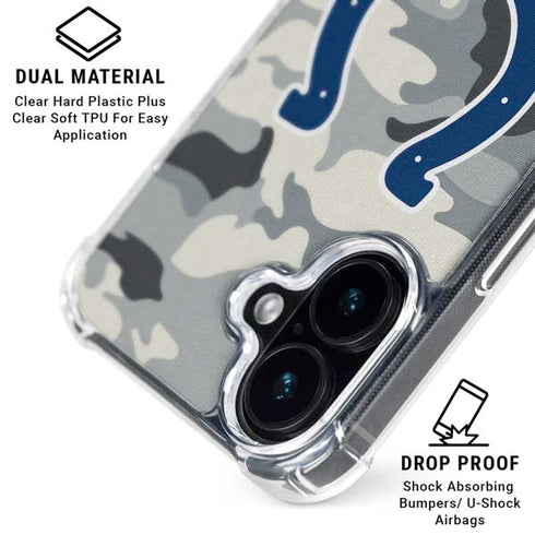 NFL Indianapolis Colts Camo iPhone 16 MagSafe Case