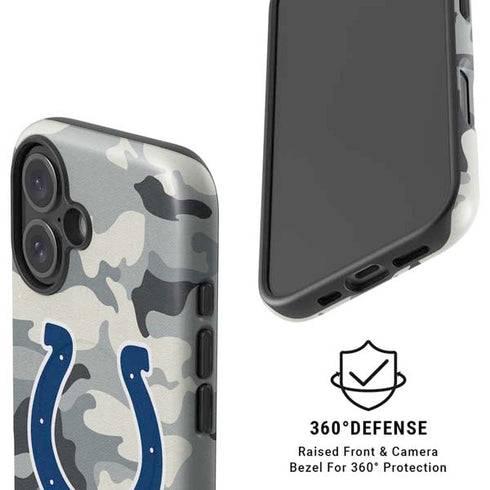 NFL Indianapolis Colts Camo iPhone 16 Magsafe Impact Case