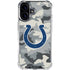 NFL Indianapolis Colts Camo iPhone 16 Plus Clear Case