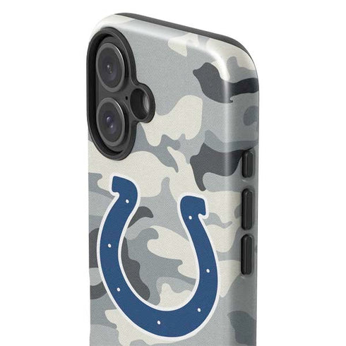 NFL Indianapolis Colts Camo iPhone 16 Plus Impact Case