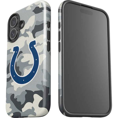 NFL Indianapolis Colts Camo iPhone 16 Plus Impact Case