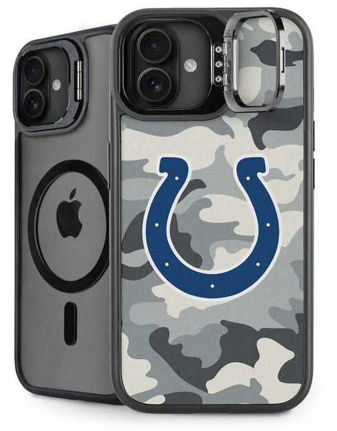 NFL Indianapolis Colts Camo iPhone 16 Plus Kickstand Case