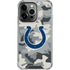 NFL Indianapolis Colts Camo iPhone 16 Pro Max Clear Case