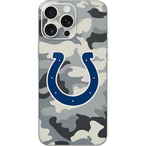 NFL Indianapolis Colts Camo iPhone 16 Pro Max Skin