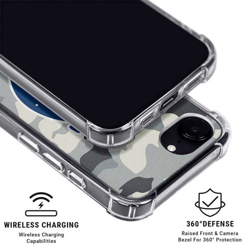 NFL Indianapolis Colts Camo iPhone 16e Clear Case