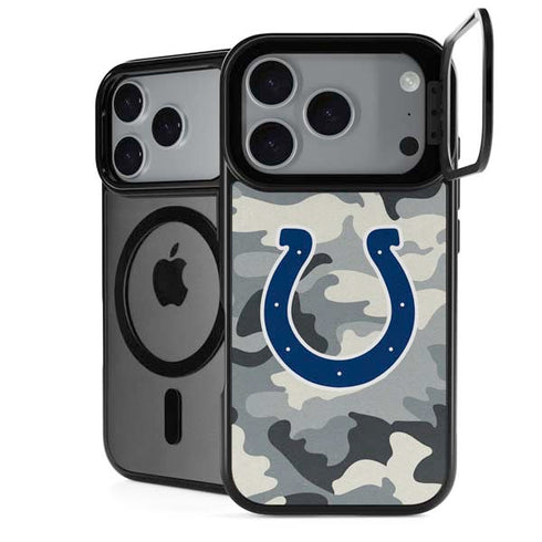 NFL Indianapolis Colts Camo iPhone 18 Pro Kickstand Case
