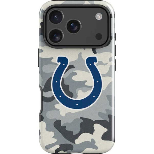 NFL Indianapolis Colts Camo iPhone 18 Pro Max Impact Case