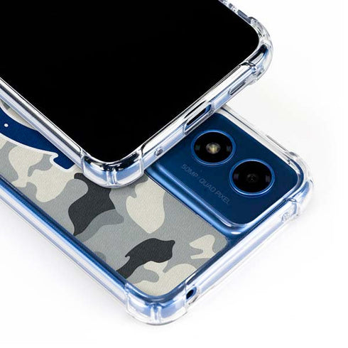 NFL Indianapolis Colts Camo Moto G 5G (2024) Clear Case