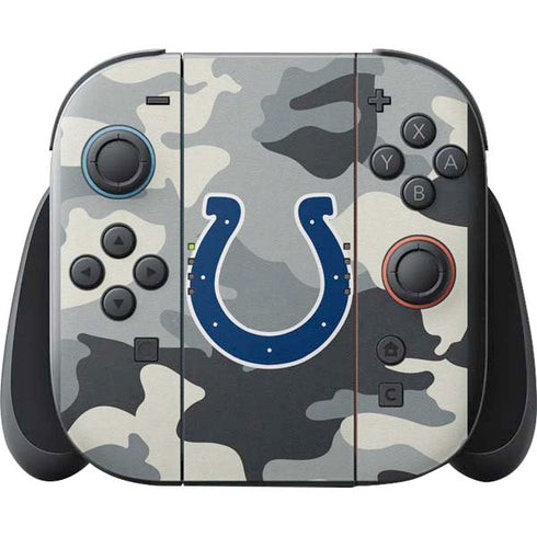 NFL Indianapolis Colts Camo Nintendo Switch 2 (2025) with Joy-Con Skin