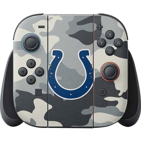 NFL Indianapolis Colts Camo Nintendo Switch 2 (2025) Joy-Con Controller Skin