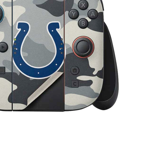 NFL Indianapolis Colts Camo Nintendo Switch 2 (2025) Joy-Con Controller Skin