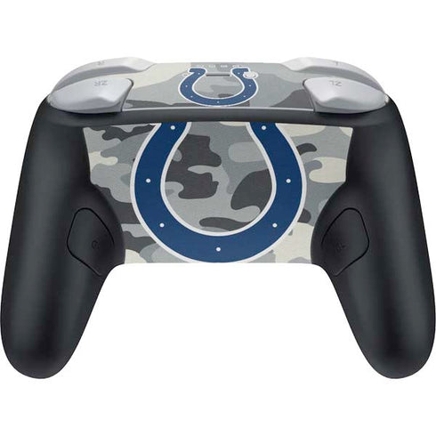 NFL Indianapolis Colts Camo Nintendo Switch 2 (2025) Pro Controller Skin