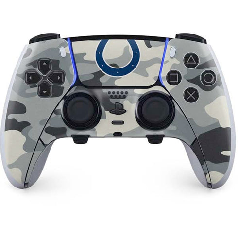 NFL Indianapolis Colts Camo PS5 DualSense Edge Pro Controller Skin
